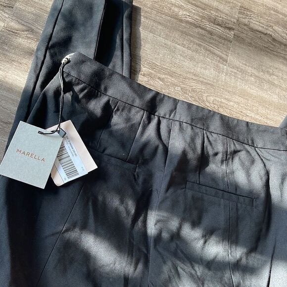 Marella Padre Black Dress Pants  Capri NEW - Picture 6 of 7